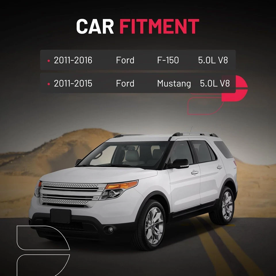 8 Ignition Coil Pack UF622 and Iridium Spark Plugs For 2011-2016 F-150 5.0L V8 Foto 3 de 4