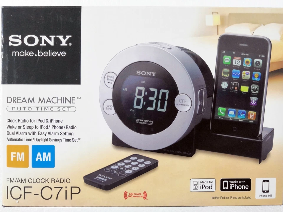 Sony ICF-C7IP iPhone/iPod Clock Radio - Image 4 of 4