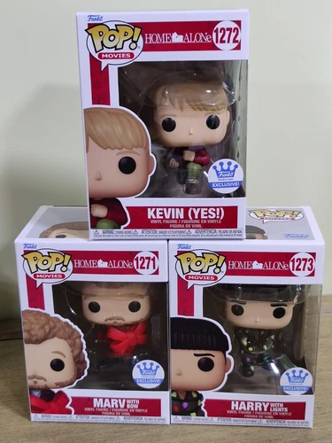 Funko Pop! Home Alone Set Of 3, Marv 1271, Kevin 1272, Harry 1273 Web Exclusive