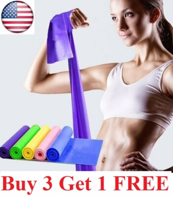  5 Feet Stretch Resistance yoga Bands Exercise Pilates Yoga GYM Workout band