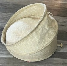 Collapsible PET BED Covered Dog / Cat Pet Cave Small Gold Boots & Barkley 14"