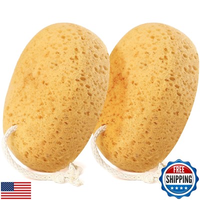 Azymi Bath Sponge, 2Pcs Large Shower Sponges for Women Men, Exfoliating Spong