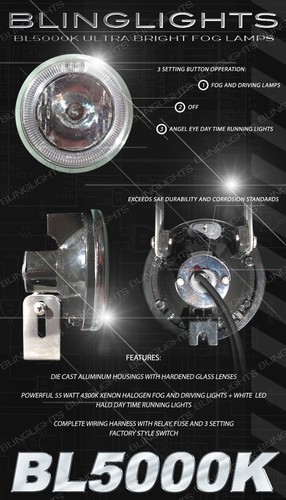 2014 2015 2016 BMW X5 Halo Fog Lamp Driving Light Kit F16 Angel Eyes - Picture 4 of 7