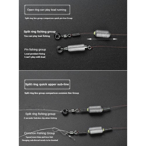 100/50x Rolling Barrel Swivel 42-330lb Fishing Swivels Solid Ring #1-#8,1/0-6/0 - Picture 16 of 28