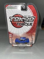 Aw12) GreenLight Collectibles JDM 1968 Datsun 510 Tokyo Torque Series 2 Blue New