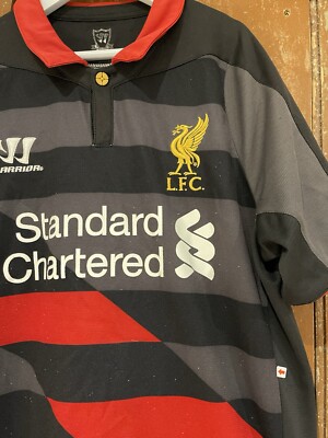 Maillot Liverpool Third 2014/2015 - Warrior - Taille Jeune XL - Noir - Occasion