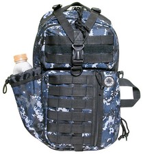 18" 1200cu.in. NexPak Tactical Sling Hiking Backpack TL318 DMBK CAMO (Navy blue)