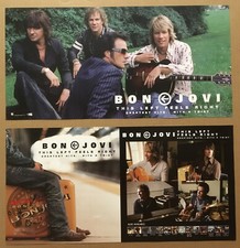 BON JOVI Rare 2003 DOUBLE SIDED PROMO POSTER FLAT of This Left Greatest CD MINT