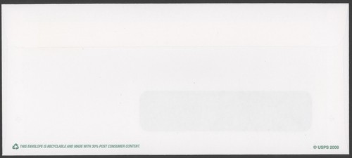2008 Scott #U663 42c Elk, #10 Windowed Stamped Envelope - FDC - Ashton/Potter - Picture 2 of 2