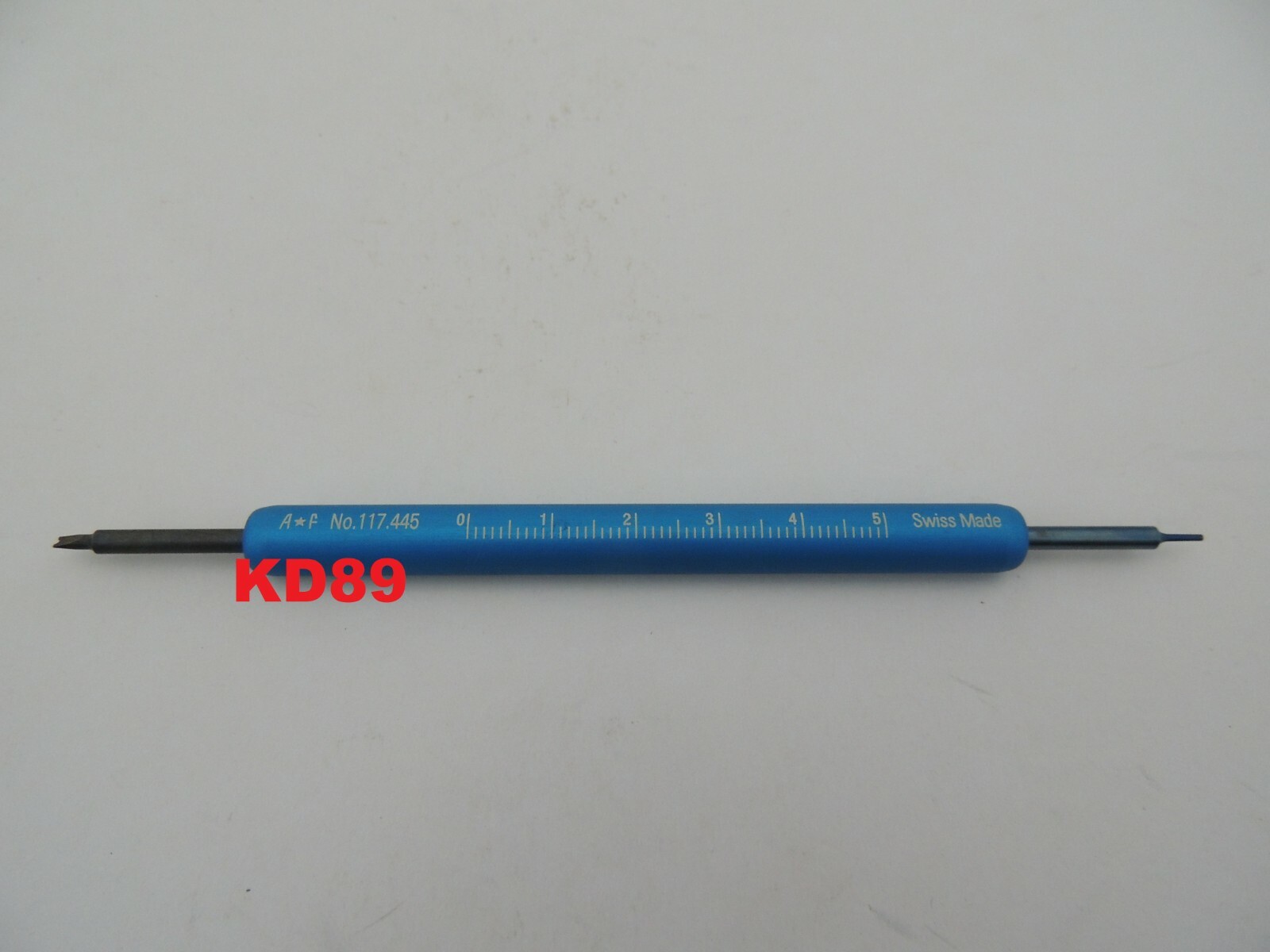 Outil barrette ressort AF 117.445 pour démonter bracelet montre facilement alu bleu