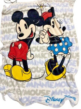 Disney Parks Mickey and Minnie Mouse Fleece Toddler Blanket 42x60
