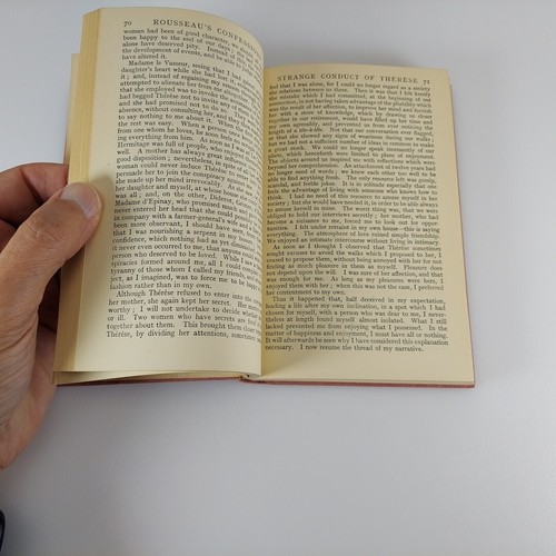 Confessions by Rousseau, In 2 Volumes Vol 1 & 2 Everyman's Library HC 1937, 1938 - Picture 22 of 24
