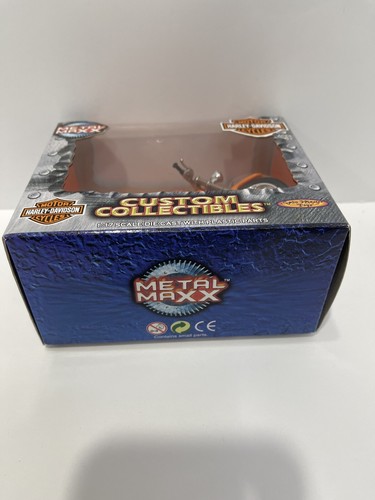 "FXDWG Dyna Wide Glide" Metal Maxx - Harley Davidson, Orange 1:17 Die Cast - NEW - Picture 5 of 5