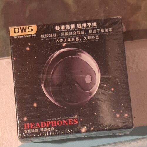 OWS BALL BLUETOOTH EARPHONES WIRELESS STEREO 5.4 BLACK