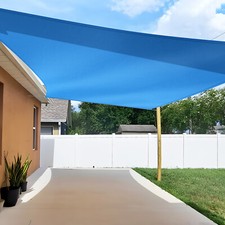 Sun Shade Sail Blue Canopy Patio Garden Cover 2x2-15x24 Rectangle Square