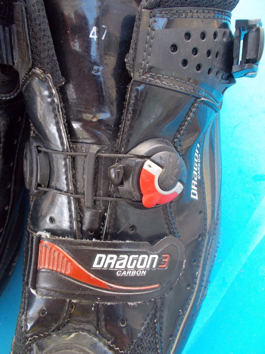 Sidi Dragon 3 carbon SRS mountain EU 47 ( US 12 ) shoes 2-bolt MTB