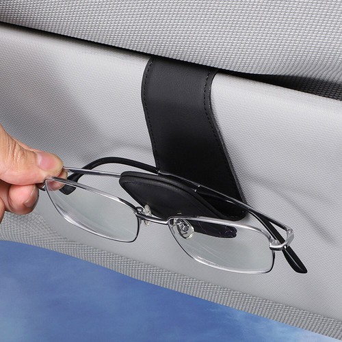 1 pieza parasol de coche clips de cuero gafas gafas gafas de sol soporte accesorios magnéticos - Imagen 2 de 12