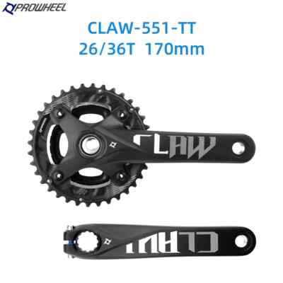 PROWHEEL 170MM MTB Bicycle Crankset 26/36T 28/38T Chainring 64