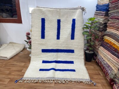 Moroccan Beni ourain rug , rug , alfombras maroques , berber teppich ,