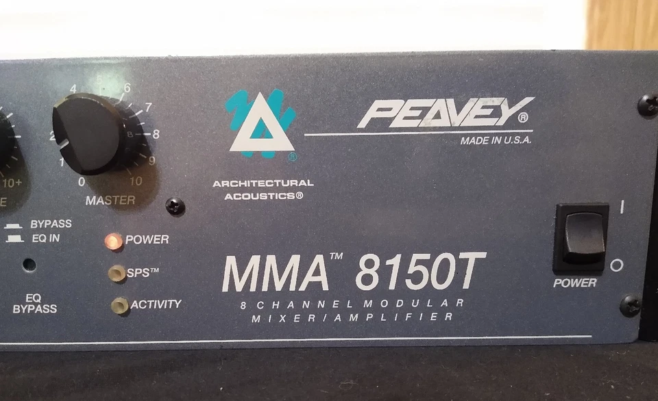 Peavey Architechtural Acoustics Model MMA 8150T 8 Channel Modular Mixeramplifier - Image 4 of 4