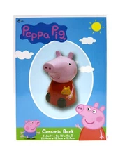 NEW PEPPA PIG Ceramic Coin Piggy Bank Fun Way To Save Money