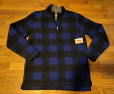 NWT Men's Wrangler Authentics Fleece Pullover Jacket New