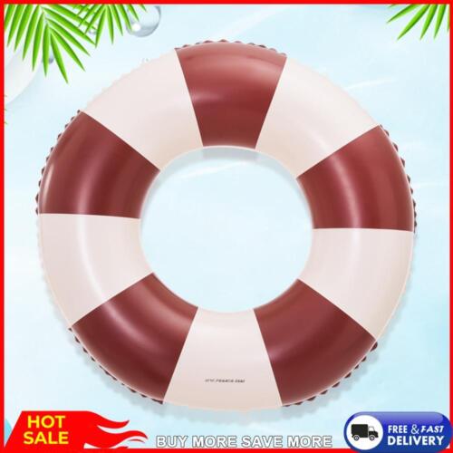 Inflatable Swim Ring PVC Pool Floats Leakproof Striped Pool Rings for Pool Beach