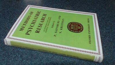 			Methods of Psychiatric Research: An Introduction for Clinical Psy		