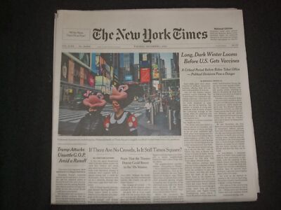 2020 DECEMBER 1 NEW YORK TIMES-LONG, DARK WINTER LOOMS BEFORE U.S. GETS VACCINES