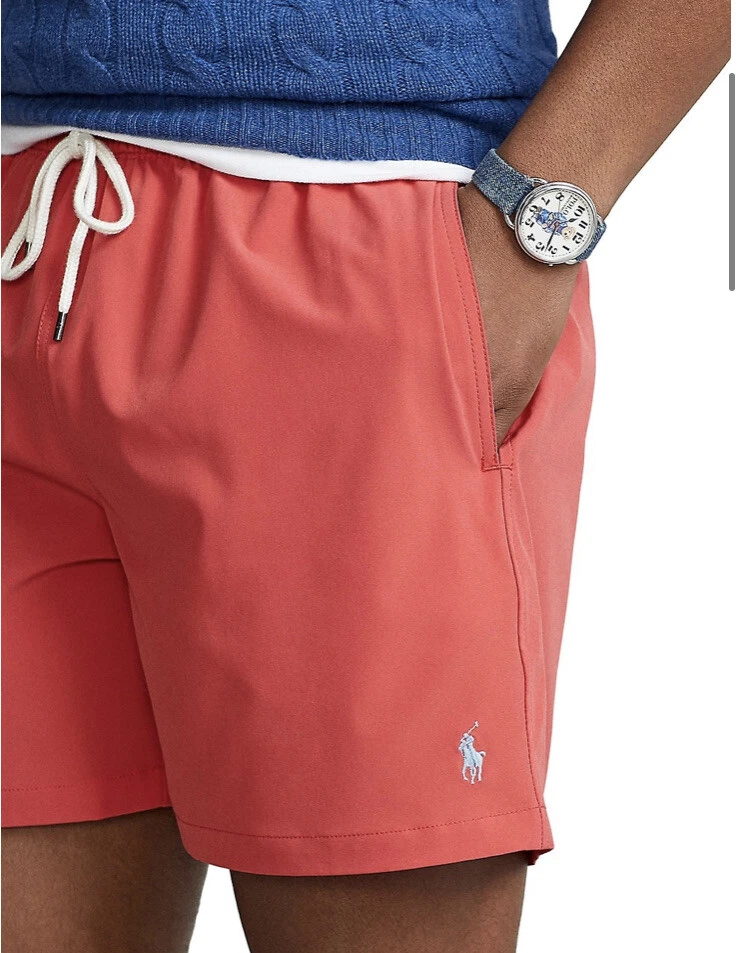 Red polo hotsell swim trunks