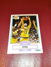 1990-91 Fleer Vlade Divac ROOKIE Basketball Card #91 Los Angeles Lakers. rookie card picture