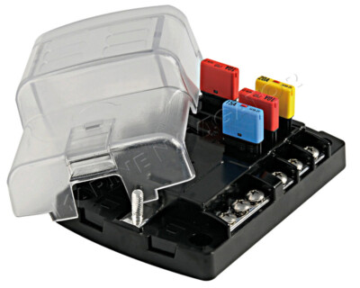 Osculati Polycarbonate 6 Fuse Holder Box for Resettable Fuses 125x85mm