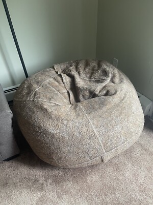 LoveSac “CitySac 4” Beanbag With Fuzzy Brown Cover