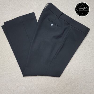 Talbots Petite Black Modern Cut Flat Front Straight Leg Dress  display picture 1