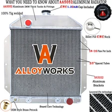 3 Row Radiator for 1949-1953 FORD Country Squire SEDAN CAR CHEVY V8 ENGINE