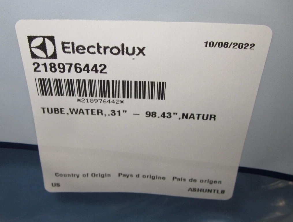 Electrolux Frigidaire 218976442 ~ Water Tube ,.31 