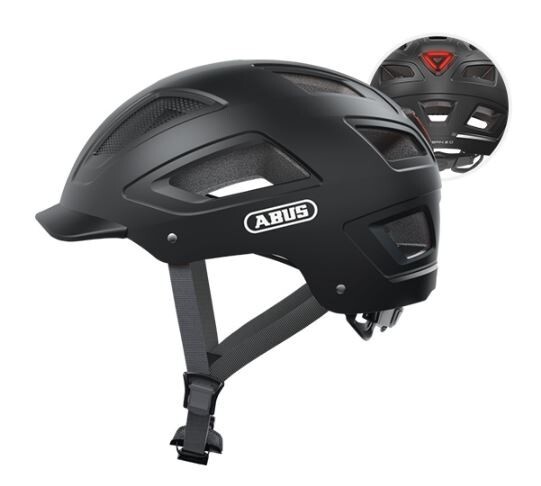 Casque vélo ABUS Hyban 2.0 visible la nuit ajustement grand tour de tête XL