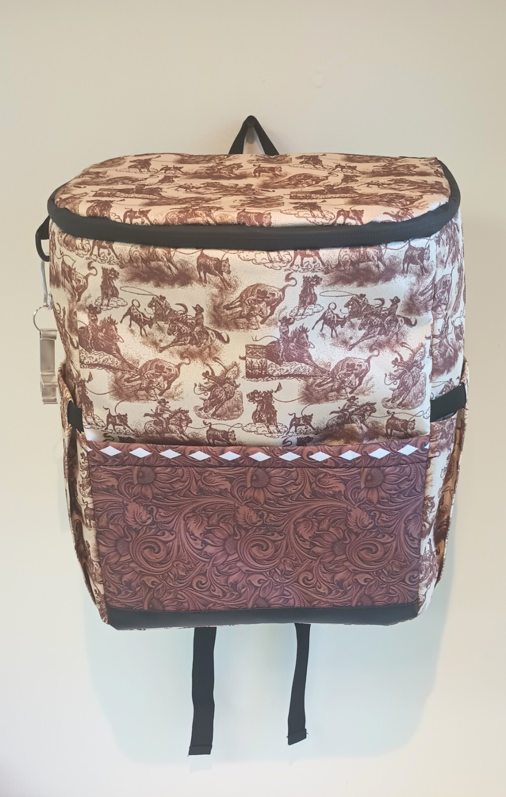 Rodeo-Themed Insulated Backpack Cooler for Outdoor Adventures-image