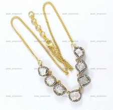 925 Sterling Silver Natural Diamond Anniversary Chain Necklace