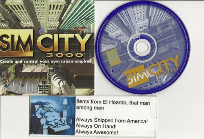 Simcity 3000 1998 for PC Disc and Front Insert 8715686013290| eBay