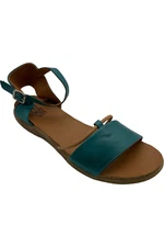 Miz Mooz Leather Ankle Strap Sandals Marcie Marine
