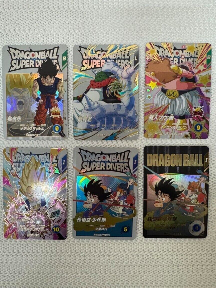 Dragon Ball Super Divers Card EXR Vol.2 6 set Japan Limited Dragon Ball Super Divers Card EXR Vol.2 6 set Japan Limited