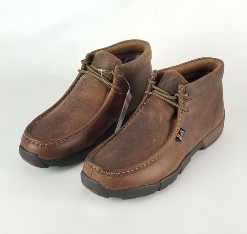 Mens Justin Waxy Driver Moc Lace Up 