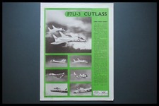 Listing image for AD CHANCE VOUGHT F7U3 COLD WAR AIRCRAFT ID 1955 AIR DIAGRAM RECOGNITION POSTER