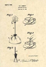 Official Tea Bag US Patent Art Print - Circa 1928 - Vintage Antique Coffee 213