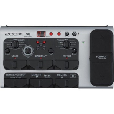 Zoom V6-SP Vocal Processor, Vocal Effects Pedal, Formant Pedal, Harmony, Looper