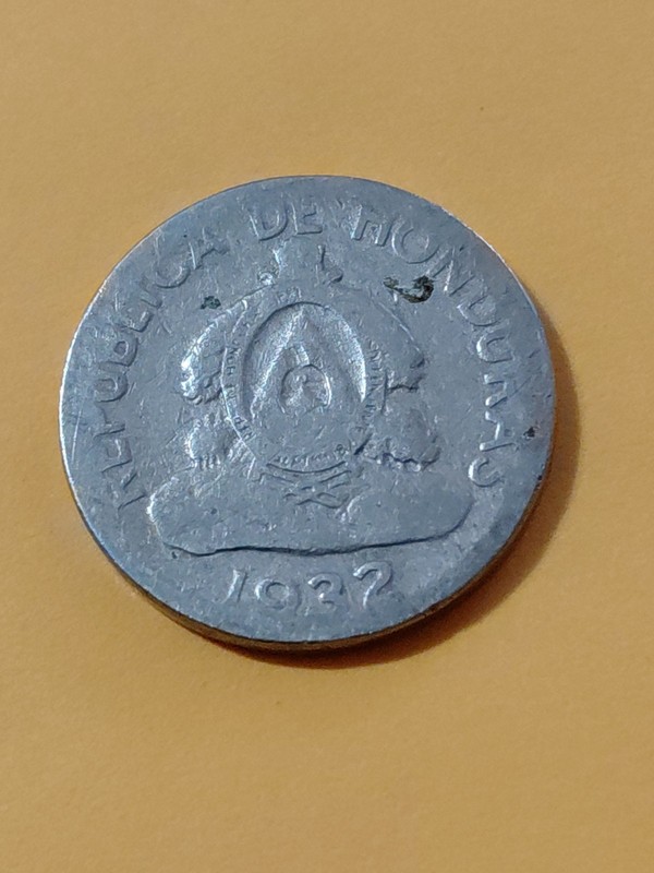 Honduras 1932 5/ Centavos Silver Coin