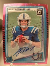2025 Donruss Optic Riley Leonard  On Card Auto 7/75
