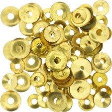 100 Round Hole Clock Repair Hand Washers Brass Various Sizes