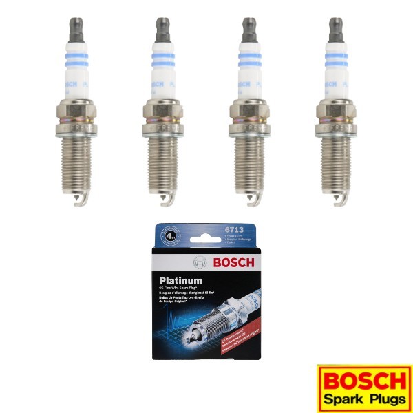 New Set of 4 BOSCH Platinum Spark Plug for Altima Sentra X-Trail/tC/Camry Sienna